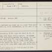 Gordonstoun, NJ16NE 1, Ordnance Survey index card, Recto