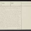 The Kipp, NT81SW 21, Ordnance Survey index card, page number 3, Recto