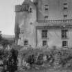 Skye, Dunvegan Castle.
Detail of entrance front.