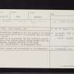 Falkland Palace, NO20NE 4, Ordnance Survey index card, Recto