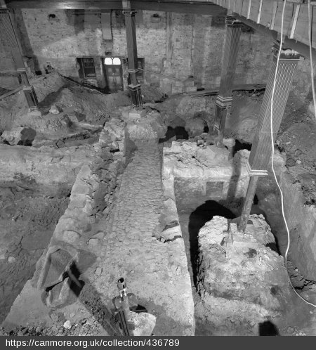 Canmore images of the remarkable Medieval ruins preserved beneath The Tron.