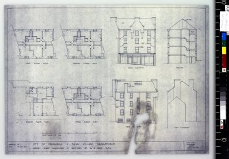 Survey plans, section and elevations of number 10.