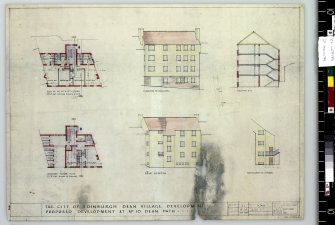 Plans, sections and elevations for number 10.