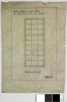 Elevation of foyer window.