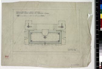 Plan showing detail of terazzo floor.