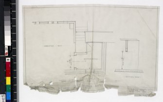 Plan showing position of switchcard and observation port.