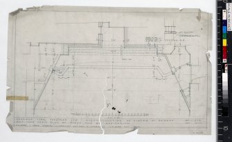 Plan of stage end of auditorium.