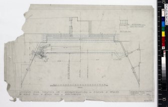 Plan of stage end of auditorium.