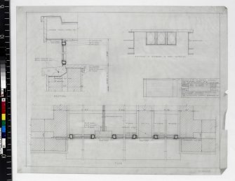 Details of windows at staff lavatories.