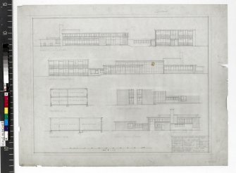 Preliminary sections and elevations.