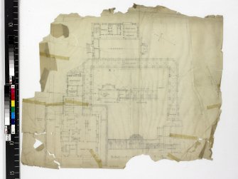 Plans, sections and elevations of chapel.