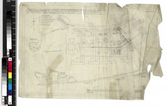 Site plan showing position of Department of Zoology building with veiw to drainage.