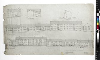 Elevations of block flats.