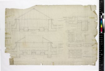Details of skylights and laylights in administration block.