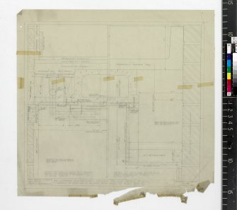 Details of pipe ducts at first floor level of block type'D'.