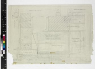 Section through lintels over front doors in house type 'B'.