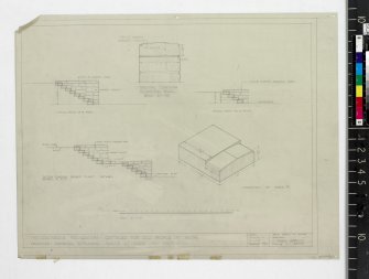 Details of retaining walls at steps on footpaths.