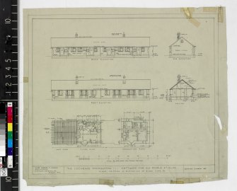 Plans, sections and elevations of block type 'B1'.