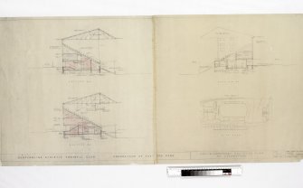 Cross sections and site plan.