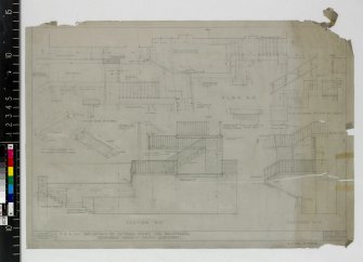 Details of external stairs and balustrades.