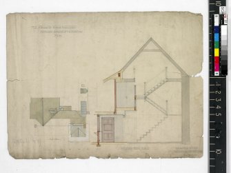 Roof plan and section.