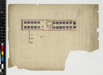 Plan of foundations and drains.