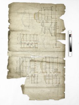 Plans, sections and elevations.