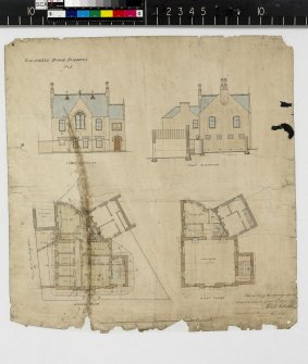 RCAHMS at Work: Conservation. View of Scottish Architects Practice Papers Project, conservation
Floor plans and elevations (post-conservation).