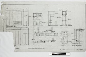 Detail of panelling in managers room.