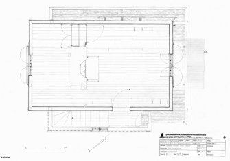 Copy of drawing of first floor plan of cottage