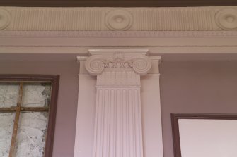 Interior.  Ground floor, ballroom, detail of pilaster capital