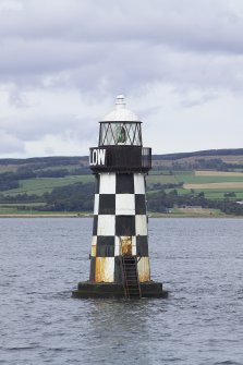 View of Perch Light beacon, River Clyde, from S