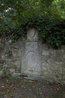 View of grave slab