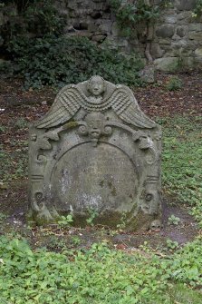 View of grave slab