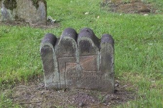 View of grave slab