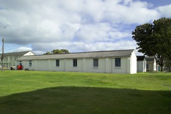 View.  Domestic site, pre-1933 barrack blocks from SW.