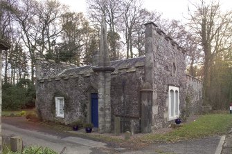 S Lodge. View from N