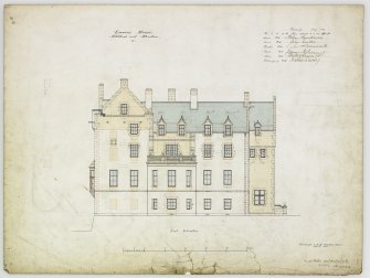 Digital copy of elevation of additions and alterations 12. For Capt Palmer Douglas.