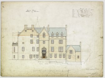 Digital copy of drawing showing elevation. For Capt Palmer Douglas.