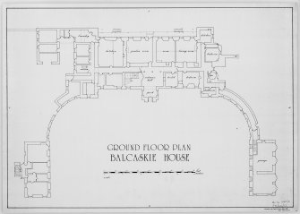 Digital copy of ground floor plan
Measured & drawn by D Cope 1983