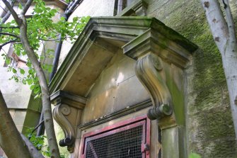 Detail of doorway in S elevation of farmhouse