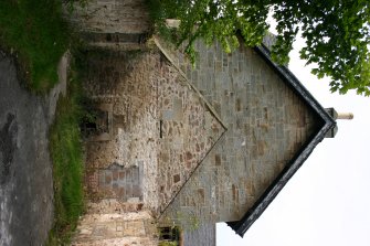 Detail of E gable of farmhouse