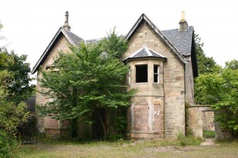 View of farmhouse from S