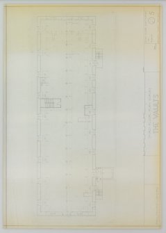 Digital copy of Edinburgh, 87 Giles Street, The Black Vaults,
Plan of the third floor.
Insc: 'Third floor plan survey, The Vaults'.