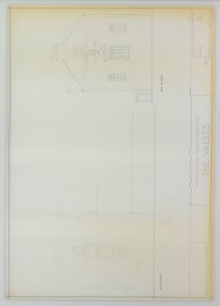Digital copy of Edinburgh, 87 Giles Street, The Black Vaults,
East and West Elevations.
Insc: 'Existing East and West Elevations, The Vaults'.