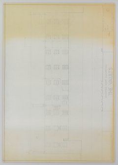 Digital copy of Edinburgh, 87 Giles Street, The Black Vaults,
South Elevation.
Insc: 'Existing South Elevation, The Vaults'.