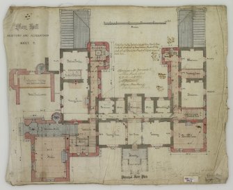 Additions and Alterations Sheet 2: Principal Floor Plan
(Alexander Ross) 9 Union Street Inverness 1872

