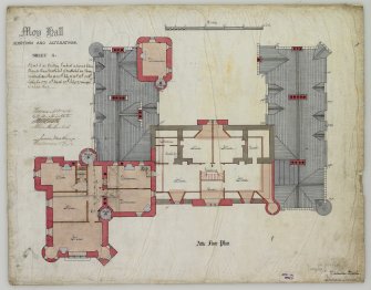 Additions and Alterations: Attic floor plan
(Alexander Ross) 9 Union Street, Inverness 1872