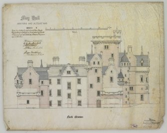 Digital copy of additions and Alterations: N.elevation
(Alexander Ross) 9 Union Street, Inverness 1872