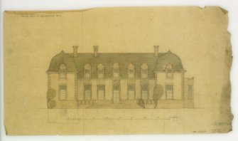 Digital image of drawing showing elevation.